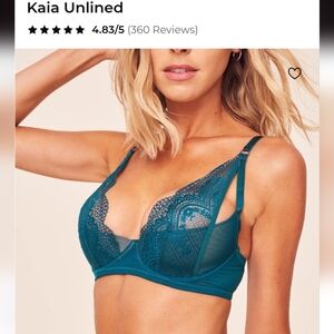 Adore Me Lace Bra in Teal